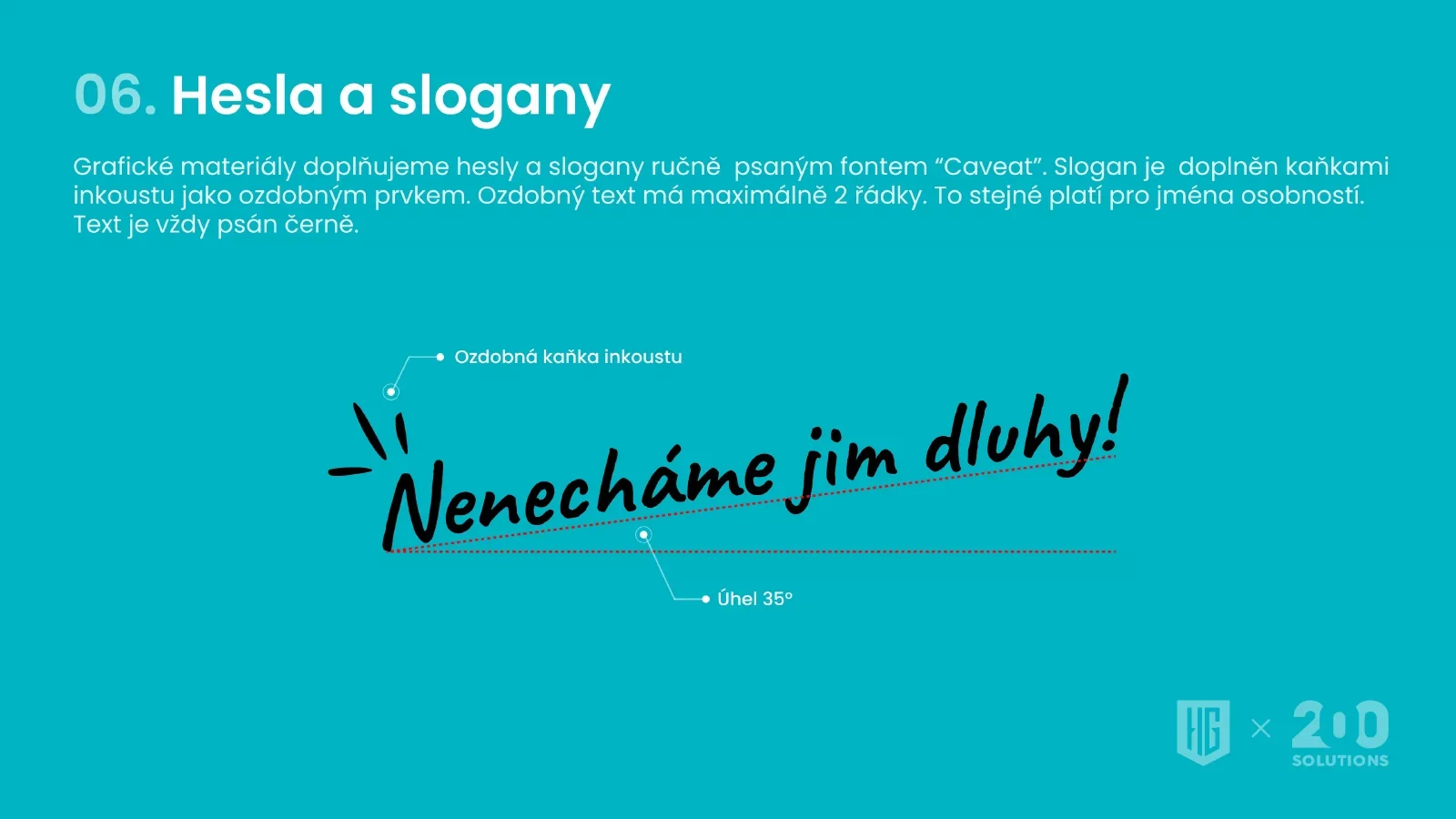 Gestaltungshandbuch, Seite 7: Slogans
