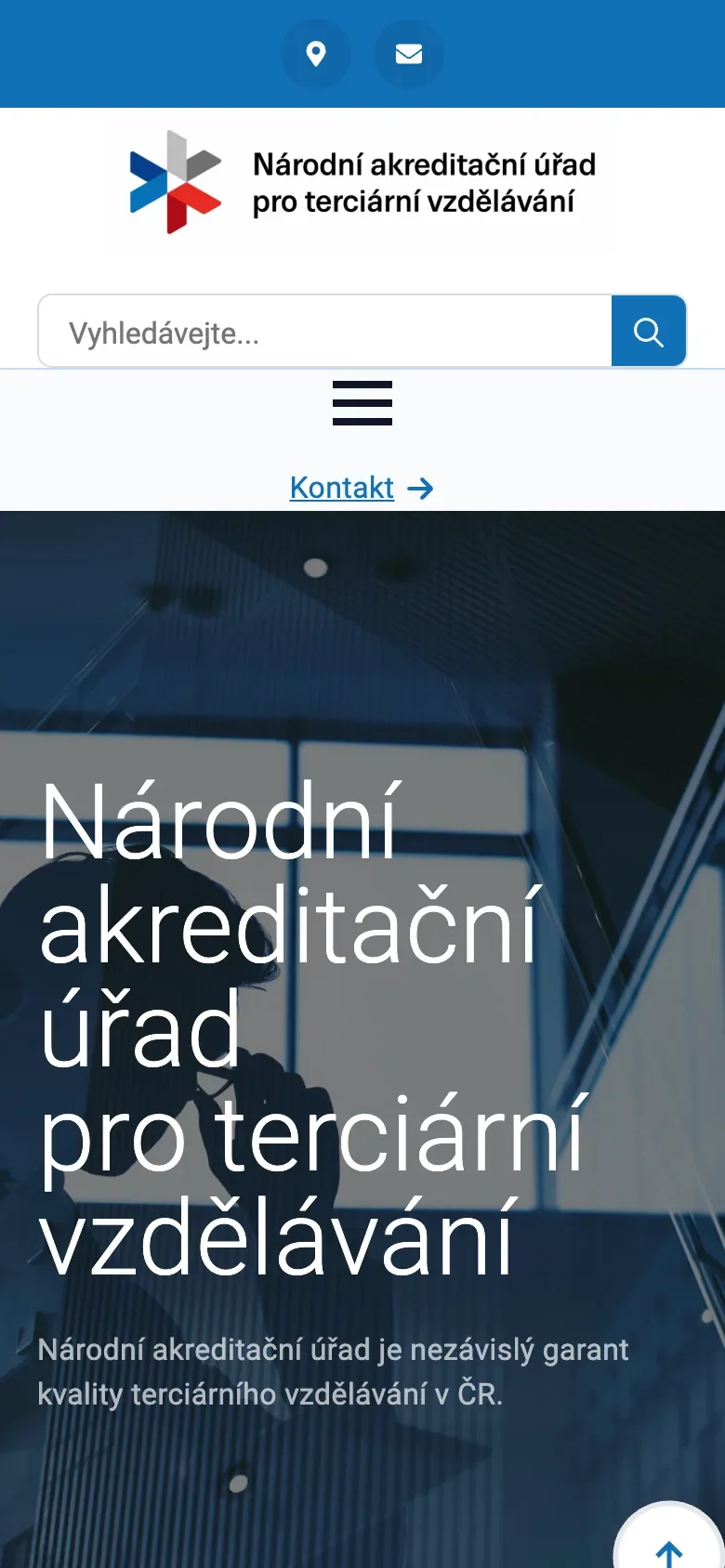 Úvodní stránka v telefonu