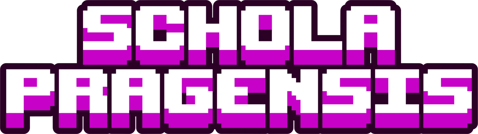 The Schola Pragensis pixel logo