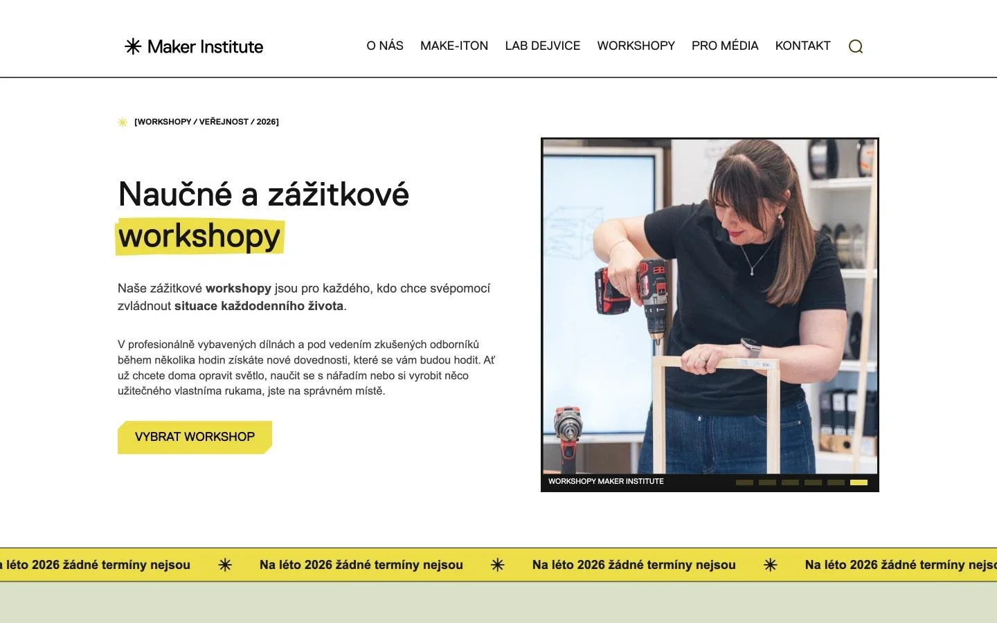 Introduction to the practical workshops offered by Maker Institute